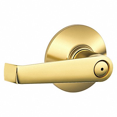 SCHLAGE RESIDENTIAL F40ELA605X625 Lever Lockset Bright Brass/Bright Chrome
