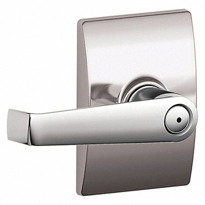 SCHLAGE RESIDENTIAL F40ELA625CEN Door Lever Lockset Bright Chrome Privacy