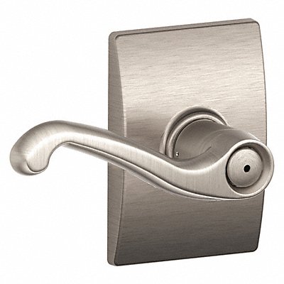 SCHLAGE RESIDENTIAL F40FLA619CEN Door Lever Lockset Satin Nickel Privacy