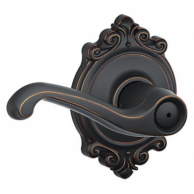 SCHLAGE RESIDENTIAL F40FLA716BRK Lever Lockset Antique Bronze Privacy
