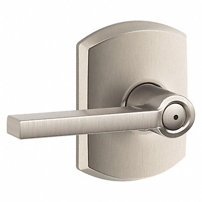SCHLAGE RESIDENTIAL F40LAT619GRW Door Lever Lockset Satin Nickel Privacy