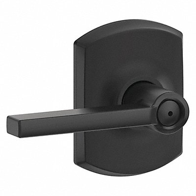 SCHLAGE RESIDENTIAL F40LAT622GRW Lever Lockset Black Powder Coat Privacy
