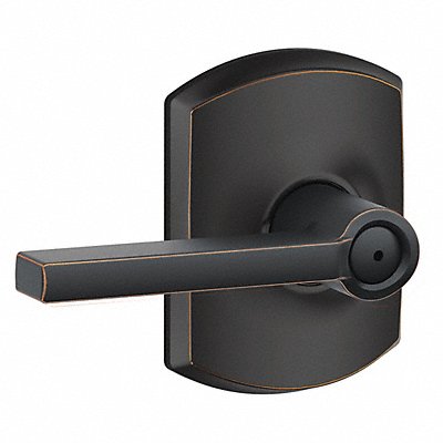 SCHLAGE RESIDENTIAL F40LAT716GRW Lever Lockset Antique Bronze Privacy