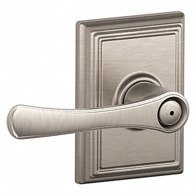 SCHLAGE RESIDENTIAL F40VLA619ADD Door Lever Lockset Satin Nickel Privacy