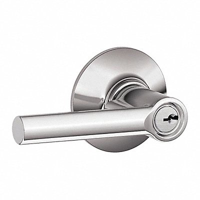 SCHLAGE RESIDENTIAL F51ABRW625 Lever Lockset Bright Chrome Entrance