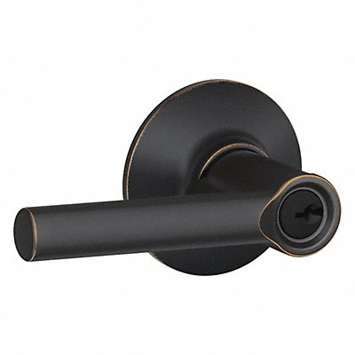 SCHLAGE RESIDENTIAL F51ABRW716 Lever Lockset Antique Bronze Entrance