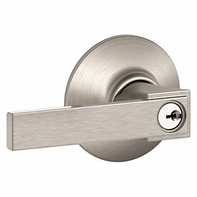 SCHLAGE RESIDENTIAL F51ANBK619 Door Lever Lockset Satin Nickel Entrance