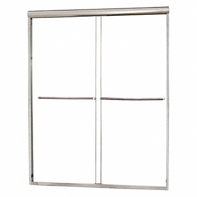 FOREMOST CVSS4665CLSV Shower Door Silver Dbl Slid 65 in