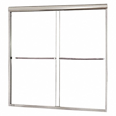 FOREMOST CVST5855CLSV Tub Door Silver Dbl Slid 55 in