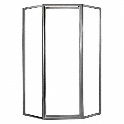 FOREMOST TDNA0570CLSV Shower Door Silver Neo-Angle 70 in