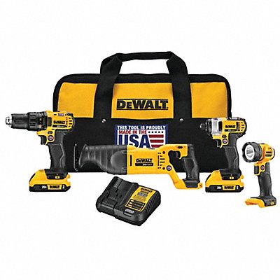 DEWALT DCK420D2 Cordless Combination Kit 4 Tools 20V DC