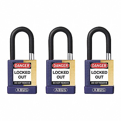 ABUS 20147 Keyed Padlock 3/4 W x1-1/2 H Shackle PK3
