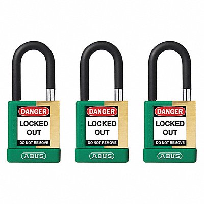 ABUS 20150 Keyed Padlock 3/4 W x1-1/2 H Shackle PK6