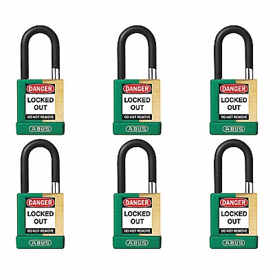 ABUS 20083 Keyed Padlock 3/4 W x1-1/2 H Shackle PK6