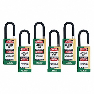 ABUS 20135 Keyed Padlock 3/4 W x1-1/2 H Shackle PK6