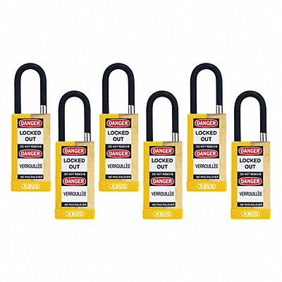 ABUS 20136 Keyed Padlock 3/4 W x1-1/2 H Shackle PK6