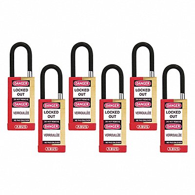 ABUS 20184 Keyed Padlock 3/4 W x1-1/2 H Shackle PK6