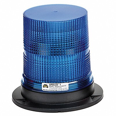 WOLO 3065PB LED Warning Light Blue 12/100VDC