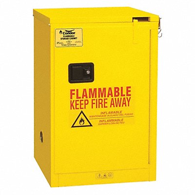 CONDOR 45AE87 Flammable Liquid Safety Cabinet 12 gal.