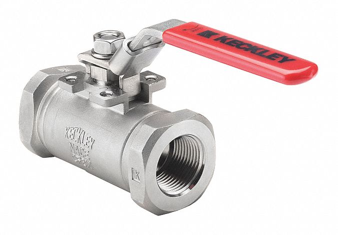 KECKLEY BVS3THRSSAGSL200 Manual 2-Way Ball Valve NPT 316 SS