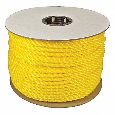 GRAINGER 380060YEL03000R6254 General Purpose Utlty. Rope 3/16 Dia.x3 000 L