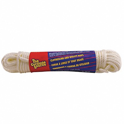 GRAINGER 10SWA General Purpose Utility Rope 7/32 Dia.x100 L