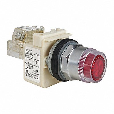 SCHNEIDER ELECTRIC 9001K1L35RH13 H6934 IllumPush Button FullVoltage Red SPDT