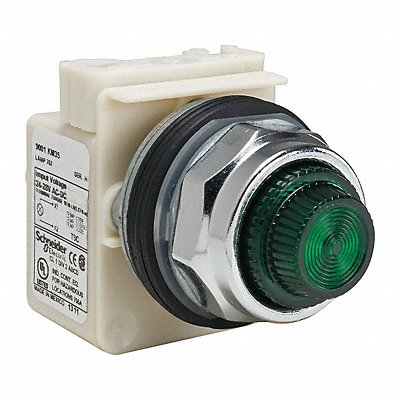 SCHNEIDER ELECTRIC 9001KP35G31 H4552 Pilot Light Green 30mm Incandescent