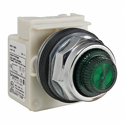 SCHNEIDER ELECTRIC 9001KP5G31 H4494 Pilot Light Green 30mm Incandescent