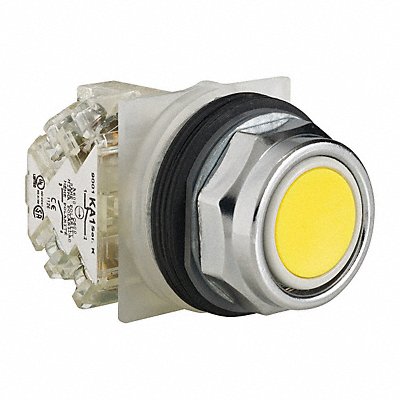 SCHNEIDER ELECTRIC 9001KR1YH13 H7068 Flush Push Button Operator Non Illuminated Yellow SPDT