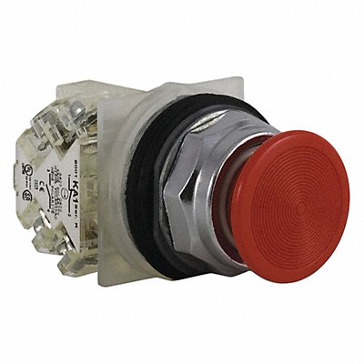 SCHNEIDER ELECTRIC 9001KR4RH13 Mushroom Head Push Button Non Illuminated Red SPDT