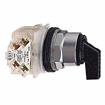SCHNEIDER ELECTRIC 9001KS53FBH2 Selector Switch Non Illuminated 3Pos 30mm Black