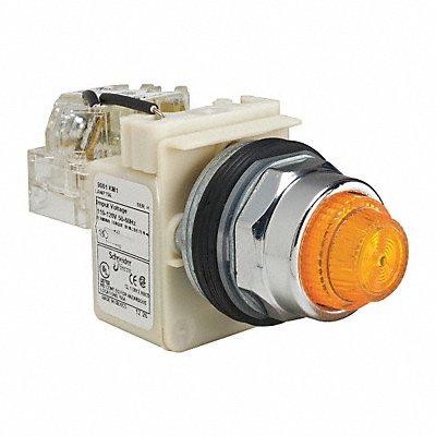 SCHNEIDER ELECTRIC 9001KT1A31 Pilot Light Amber 30mm Incandescent
