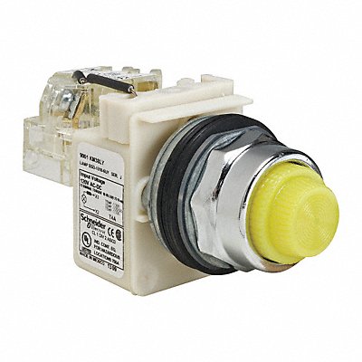 SCHNEIDER ELECTRIC 9001KT38LYY31 H4513 Pilot Light Yellow 30mm LED
