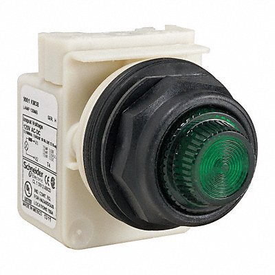 SCHNEIDER ELECTRIC 9001SKP38G31 H4502 Pilot Light Green 30mm Incandescent