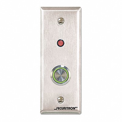 SECURITRON PB4LN2 Push to Exit Button SPDT Narrow Stile 4A