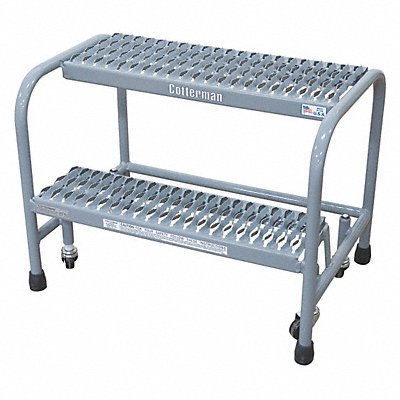 COTTERMAN 1002N2626A6E10B3C1P1 Rolling Ladder 30 in.H x 26 in.W 2 Steps