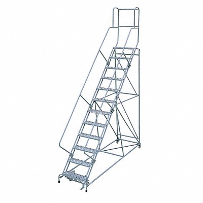 COTTERMAN 1712R2632A3E24B4W5C1P3 Rolling Ladder 162 in H 12 Steps 450 lb