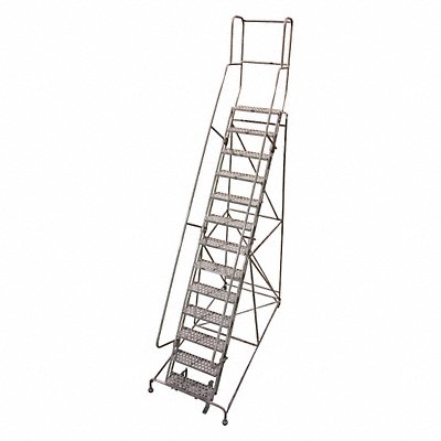 COTTERMAN 1513R2642A2E20B4W4C1P3 Rolling Ladder 172in.H x 42in.W 13 Steps