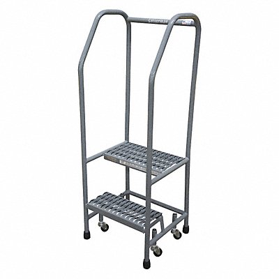 COTTERMAN 1002R1818A1E10B3SSP3 Rolling Ladder 50 in.H x 18 in.W 2 Steps