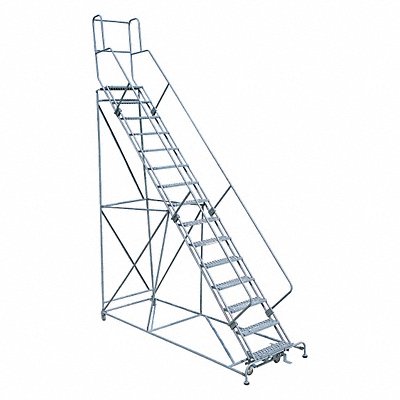 COTTERMAN 1715R2642A3E24B4W5C1P3 Rolling Ladder 192 in.H x 42 in.W 50deg.
