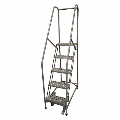 COTTERMAN 1005R1820A3E10B4SSP3 Rolling Ladder 80 in H 5 Steps 450 lb.