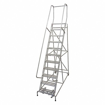 COTTERMAN 1012R2632A1E10B4SSP3 Rolling Ladder 162 in.H 12 Steps