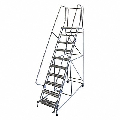COTTERMAN 1510R2632A2E30B4W4C1P6 Rolling Ladder 130 in H 59 Deg Rubber