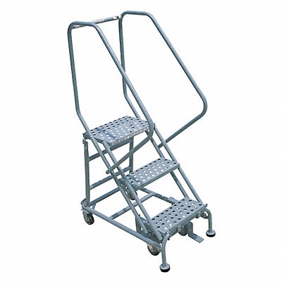 COTTERMAN 2103R1820A3E12B4W5C1P6 Rolling Ladder 60 in H 3 Steps 50 deg.