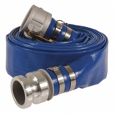 GRAINGER 45DU25 Water Hose Assembly 3 ID 25 ft.