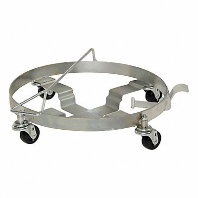 GRAINGER DRUMDRHHRTLT Drum Dolly Silver 23-3/8 in dia 1000 lb