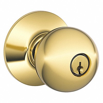 SCHLAGE F51AORB605 Knob Lockset Mechanical Entrance Grd. 2