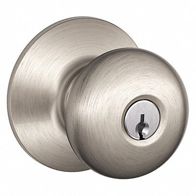 SCHLAGE F51APLY619 Knob Lockset Mechanical Entrance Grd. 1