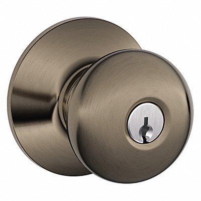 SCHLAGE F51APLY620 Knob Lockset Mechanical Entrance Grd. 1